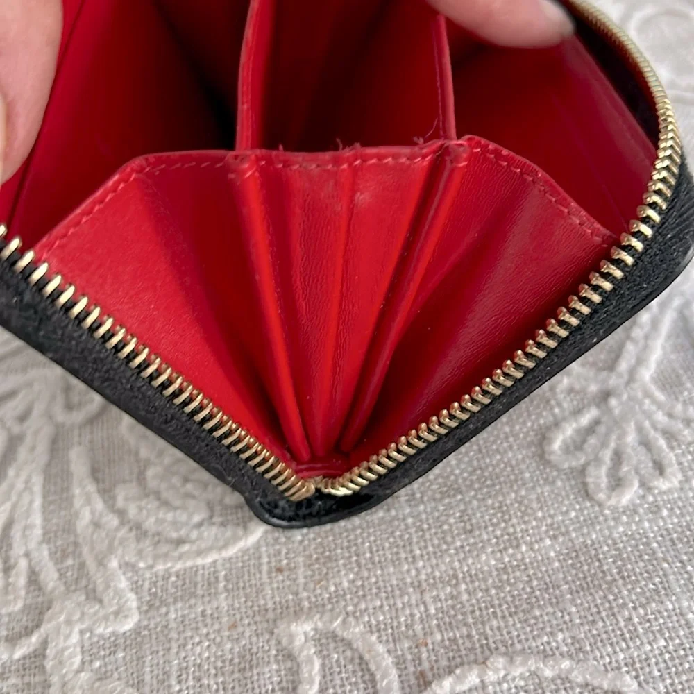 Christian Louboutin Authentic Panettone Studded Black Leather Wallet - Picture 14 of 16